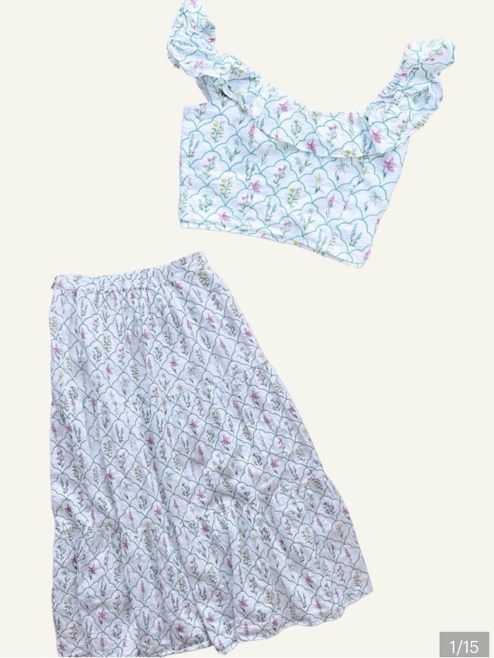 Roller Rabbit Wildflower Linen
2PC Set Size S Top S Maxi Skirt
$188